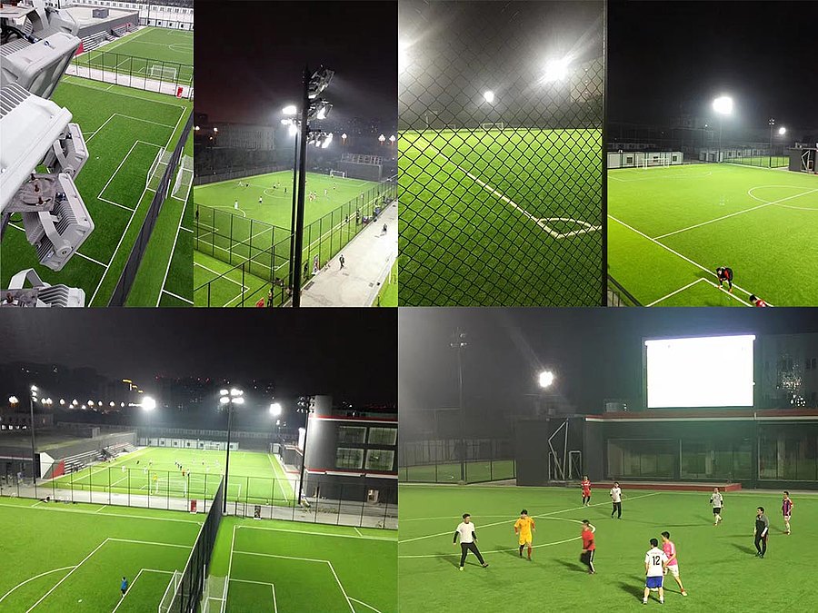 Fussballfeld Beleuchtung mit LED 