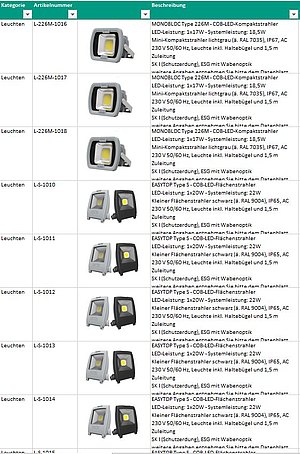 Preise LemTec Leuchten