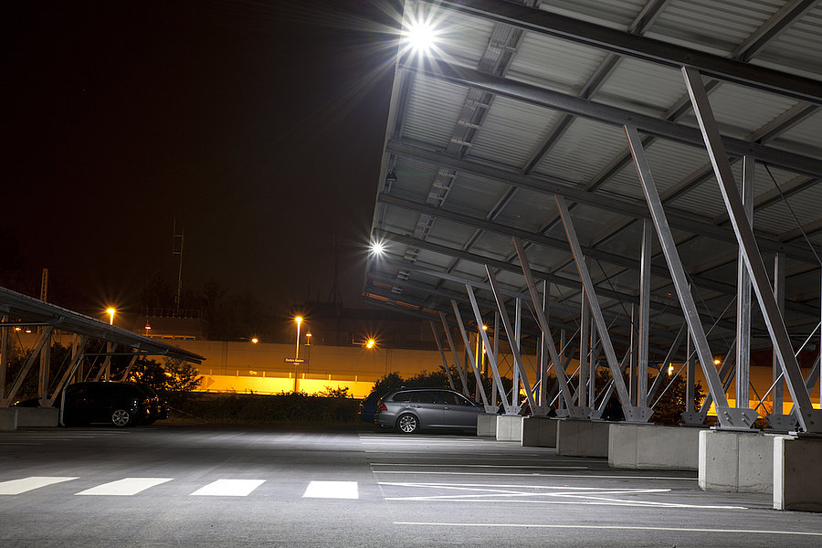 Beleuchtung für Carport 