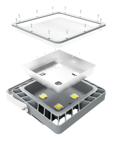 AIRCASE Type 410 mit runden CDR-Reflektoren 