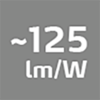 125 lm/W Symbol 